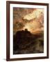 Sunset, Pueblo Del Walpe, Arizona, 1880-Thomas Moran-Framed Giclee Print