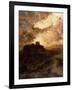 Sunset, Pueblo Del Walpe, Arizona, 1880-Thomas Moran-Framed Giclee Print