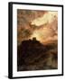 Sunset, Pueblo Del Walpe, Arizona, 1880-Thomas Moran-Framed Giclee Print