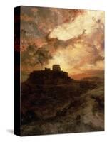 Sunset, Pueblo Del Walpe, Arizona, 1880-Thomas Moran-Stretched Canvas