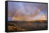 Sunset Rainbow, Waimea Canyon, Kauai, Hawaii-Paul Souders-Framed Stretched Canvas