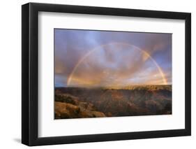 Sunset Rainbow, Waimea Canyon, Kauai, Hawaii-Paul Souders-Framed Photographic Print