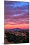 Sunset Red Skies Over Mount Diablo, Walnut Creek California-Vincent James-Mounted Photographic Print