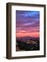 Sunset Red Skies Over Mount Diablo, Walnut Creek California-Vincent James-Framed Photographic Print