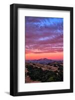 Sunset Red Skies Over Mount Diablo, Walnut Creek California-Vincent James-Framed Photographic Print