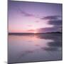 Sunset Reflected in Wet Sand and Sea on Crackington Haven Beach, Cornwall, England, UK, Europe-Ian Egner-Mounted Premium Photographic Print