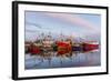 Sunset Reflected on the Commercial Fishing Fleet at Killybegs-Michael Nolan-Framed Photographic Print