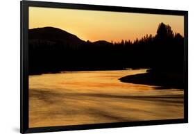 Sunset reflected on Tuolumne River, Tuolumne Meadows, Yosemite National Park, California-Adam Jones-Framed Photographic Print