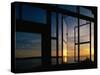 Sunset Reflected on Windows-Paul Souders-Stretched Canvas