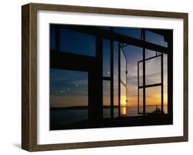 Sunset Reflected on Windows-Paul Souders-Framed Premium Photographic Print