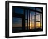 Sunset Reflected on Windows-Paul Souders-Framed Premium Photographic Print