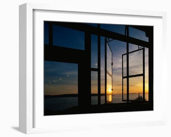 Sunset Reflected on Windows-Paul Souders-Framed Premium Photographic Print