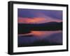 Sunset Reflecting in Upper Klamath Lake with Mt. Shasta, Upper Klamath National Wildlife Refuge-Steve Terrill-Framed Photographic Print