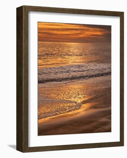 Sunset Reflection, Cape May, New Jersey, USA-Jay O'brien-Framed Photographic Print