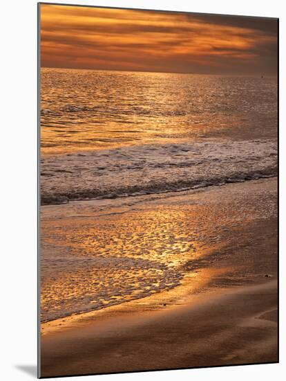 Sunset Reflection, Cape May, New Jersey, USA-Jay O'brien-Mounted Photographic Print