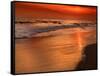 Sunset Reflection, Cape May, New Jersey, USA-Jay O'brien-Framed Stretched Canvas