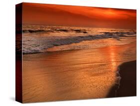 Sunset Reflection, Cape May, New Jersey, USA-Jay O'brien-Stretched Canvas