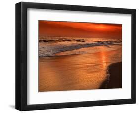 Sunset Reflection, Cape May, New Jersey, USA-Jay O'brien-Framed Photographic Print