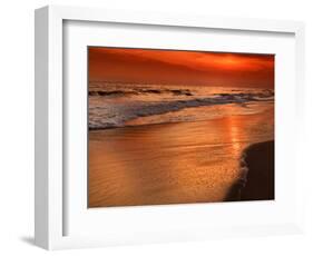 Sunset Reflection, Cape May, New Jersey, USA-Jay O'brien-Framed Photographic Print