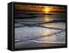 Sunset Reflection on Beach, Cape May, New Jersey, USA-Jay O'brien-Framed Stretched Canvas