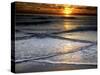 Sunset Reflection on Beach, Cape May, New Jersey, USA-Jay O'brien-Stretched Canvas