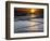 Sunset Reflection on Beach, Cape May, New Jersey, USA-Jay O'brien-Framed Photographic Print