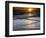 Sunset Reflection on Beach, Cape May, New Jersey, USA-Jay O'brien-Framed Photographic Print