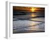 Sunset Reflection on Beach, Cape May, New Jersey, USA-Jay O'brien-Framed Photographic Print