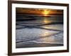 Sunset Reflection on Beach, Cape May, New Jersey, USA-Jay O'brien-Framed Photographic Print