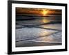 Sunset Reflection on Beach, Cape May, New Jersey, USA-Jay O'brien-Framed Photographic Print