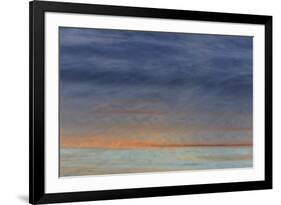 Sunset reflection on Pacific Beach, pier, San Diego, California, USA-Stuart Westmorland-Framed Premium Photographic Print