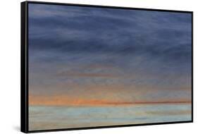 Sunset reflection on Pacific Beach, pier, San Diego, California, USA-Stuart Westmorland-Framed Stretched Canvas