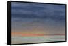 Sunset reflection on Pacific Beach, pier, San Diego, California, USA-Stuart Westmorland-Framed Stretched Canvas