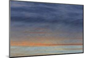 Sunset reflection on Pacific Beach, pier, San Diego, California, USA-Stuart Westmorland-Mounted Photographic Print