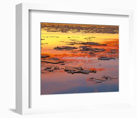 Sunset Reflection-null-Framed Art Print