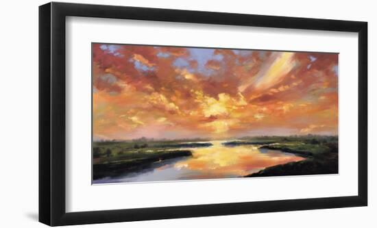 Sunset Reflection-Robert Seguin-Framed Art Print