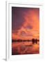 Sunset Reflections at Merced Wildlife Refuge-Vincent James-Framed Photographic Print