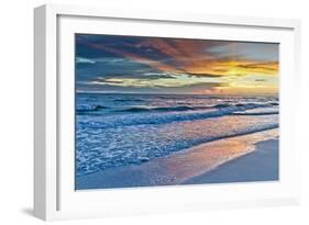 Sunset Reflections-Mary Lou Johnson-Framed Art Print