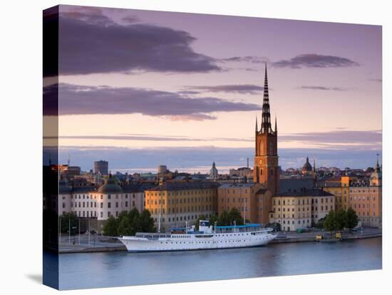 Sunset, Riddarholmen and Gamla Stan, Stockholm, Sweden-Doug Pearson-Stretched Canvas