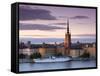 Sunset, Riddarholmen and Gamla Stan, Stockholm, Sweden-Doug Pearson-Framed Stretched Canvas