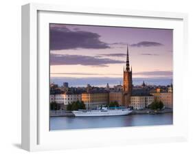 Sunset, Riddarholmen and Gamla Stan, Stockholm, Sweden-Doug Pearson-Framed Photographic Print