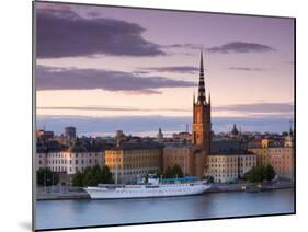 Sunset, Riddarholmen and Gamla Stan, Stockholm, Sweden-Doug Pearson-Mounted Photographic Print