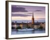 Sunset, Riddarholmen and Gamla Stan, Stockholm, Sweden-Doug Pearson-Framed Photographic Print