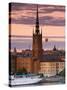 Sunset, Riddarholmen and Gamla Stan, Stockholm, Sweden-Doug Pearson-Stretched Canvas