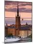 Sunset, Riddarholmen and Gamla Stan, Stockholm, Sweden-Doug Pearson-Mounted Photographic Print