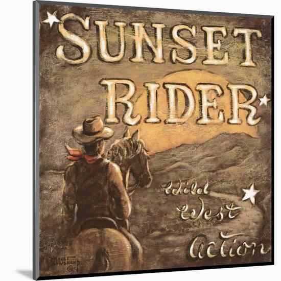 Sunset Rider-Janet Kruskamp-Mounted Art Print