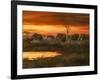 Sunset River Crossing-Trevor V. Swanson-Framed Giclee Print