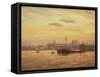 Sunset, Rochester-Vic Trevett-Framed Stretched Canvas