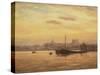 Sunset, Rochester-Vic Trevett-Stretched Canvas