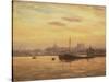 Sunset, Rochester-Vic Trevett-Stretched Canvas